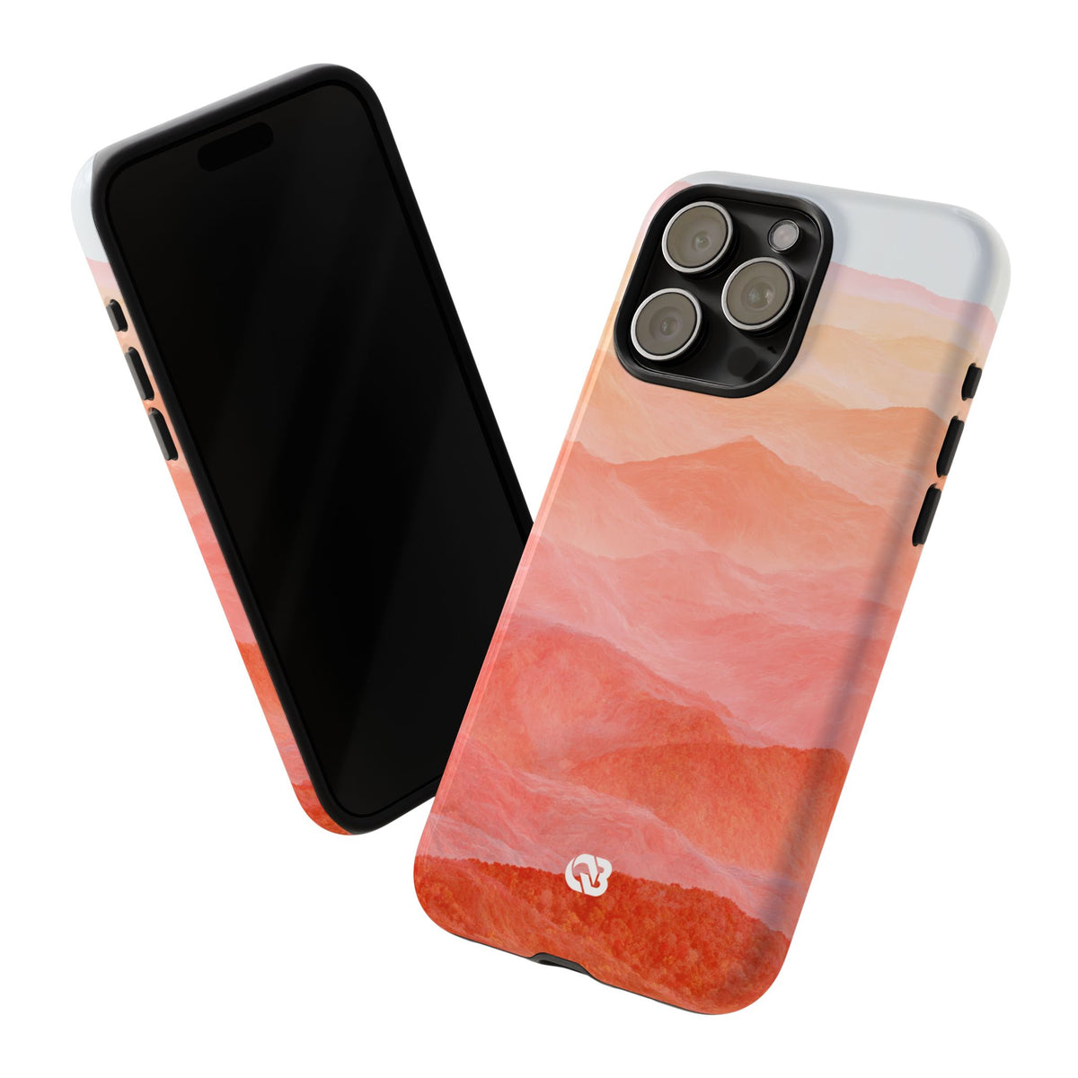 Alpenglow Ridge Vista · Tough Phone Case for iPhone · Orange