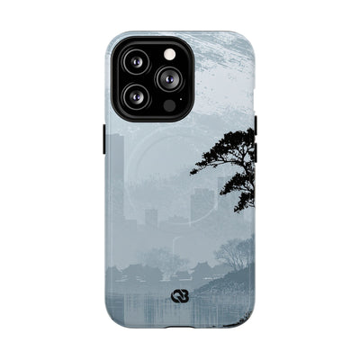 Misty Horizon · Tough 2.0 Magnetic Phone Case for iPhone · Blue