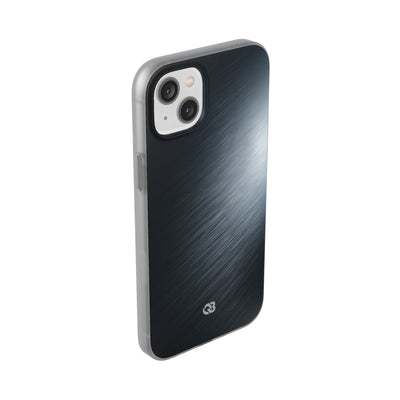 Grey Lite Phone Case for iPhone - Charcoal Brushed Steel