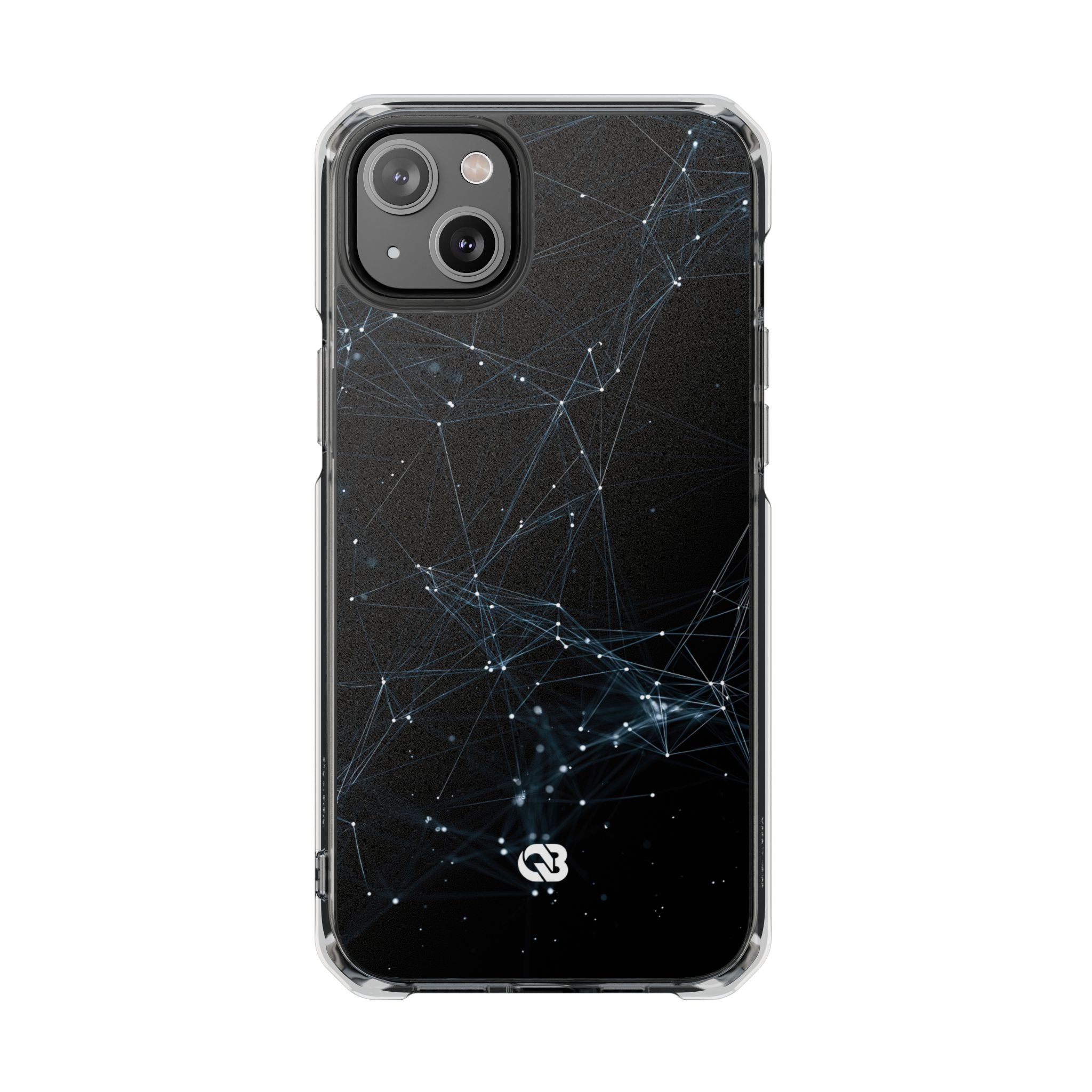 Black Impact MagSafe Phone Case for iPhone - Arctic Neural Mesh