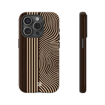 Brown Tough Phone Case for iPhone - Espresso Sand Ridge