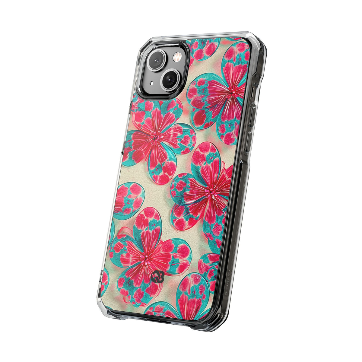 Lucite Jelly Bloom · Clear Impact Magnetic Phone Case for iPhone · Pink