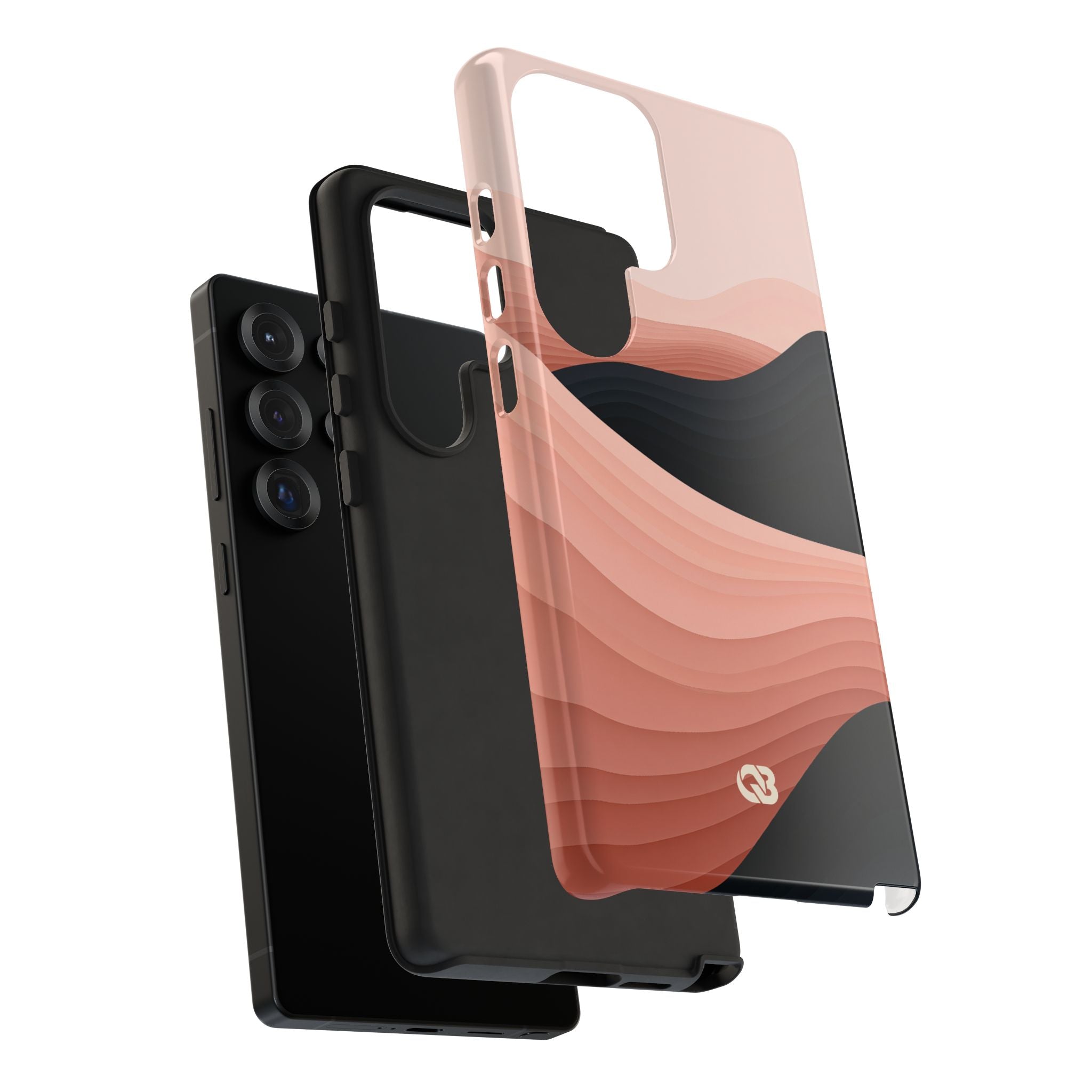 Pink Tough Phone Case for Samsung - Dune Shadow Layers