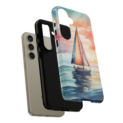 Crimson Horizon Sail · Tough Phone Case for Samsung