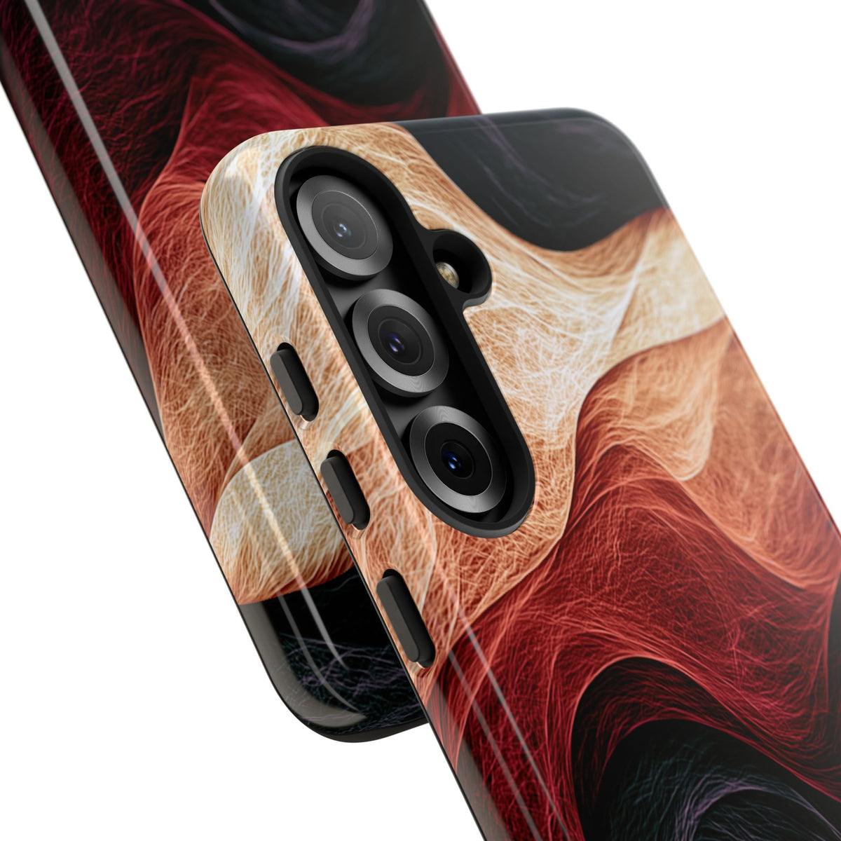 Ember Wave Dispersion · Tough Phone Case for Samsung · Red