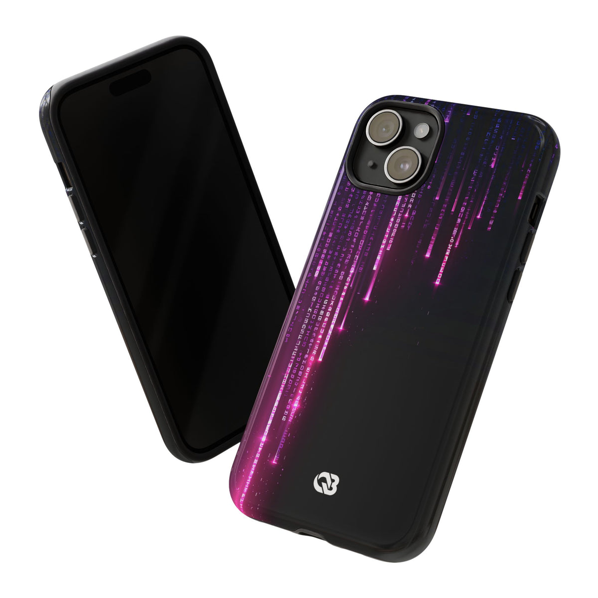Binary Cascade · Tough Phone Case for iPhone · Black