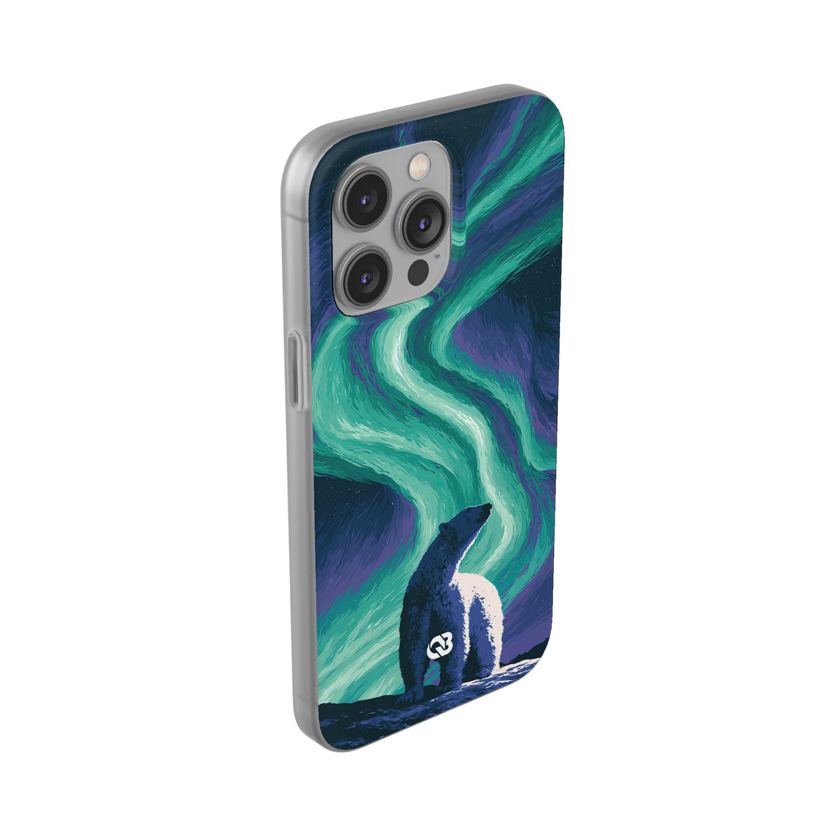 Arctic Aurora Bear · Lite Phone Case for iPhone ·  Teal