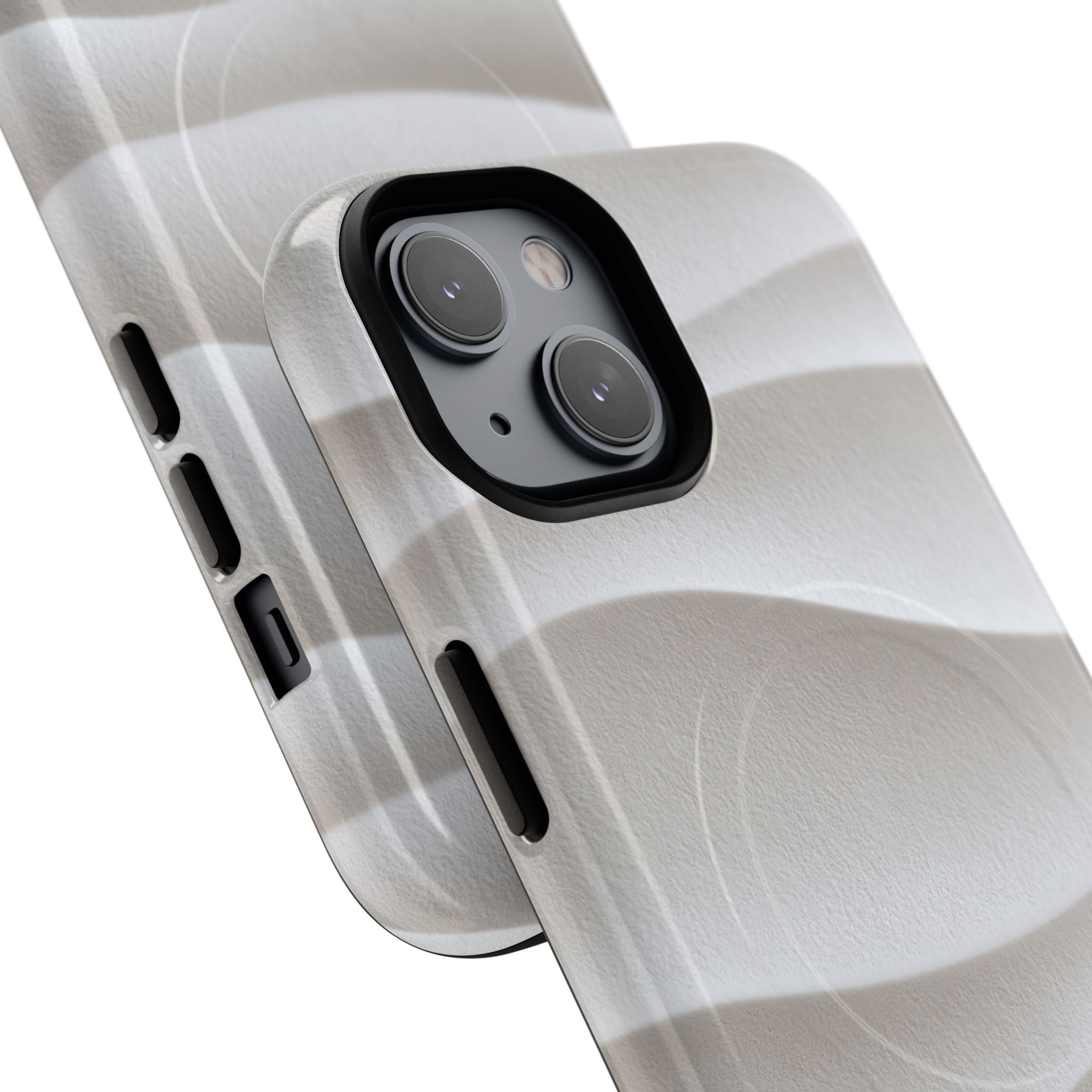 White Tough 2.0 Magsafe Phone Case for iPhone - Arctic Flow Ridges