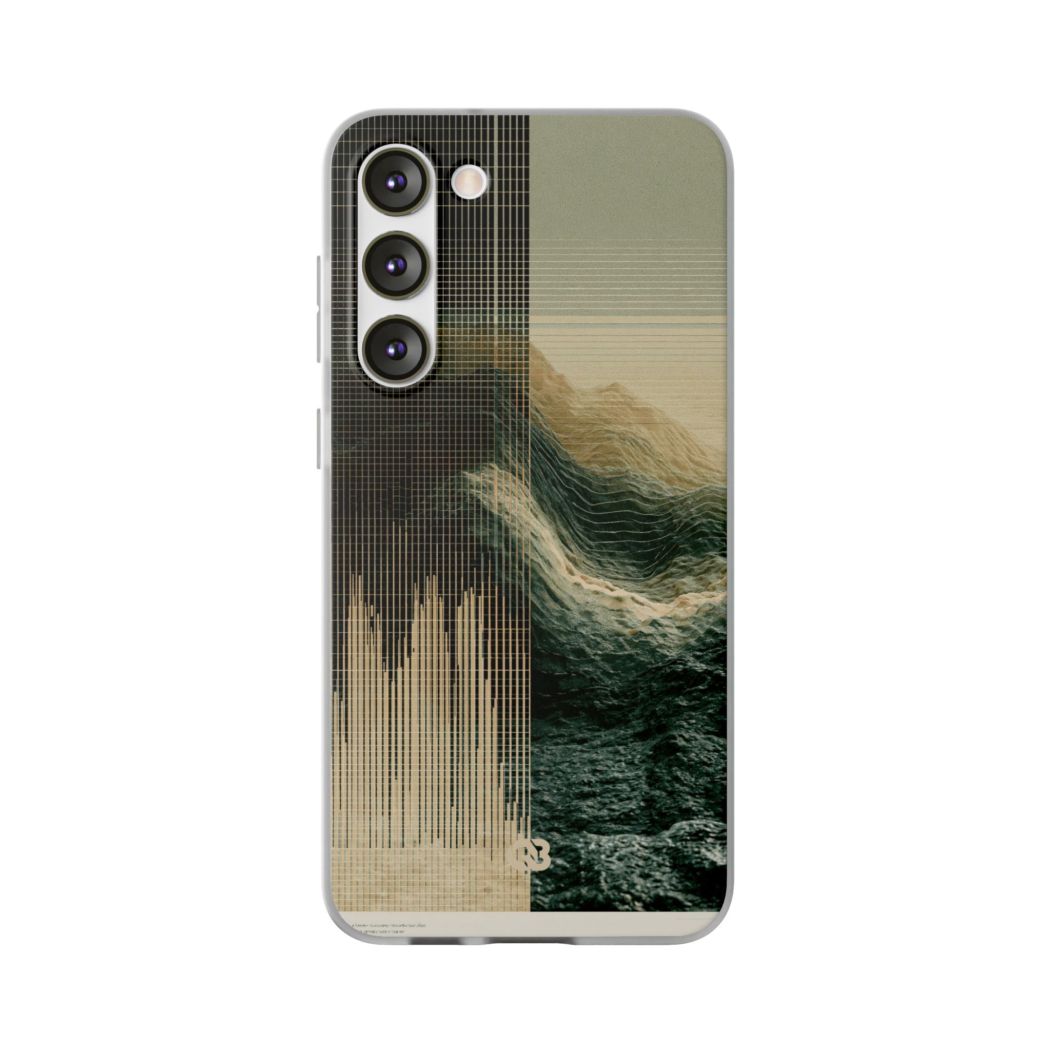 Beige Lite Phone Case for Samsung - Veridian Data Ridge