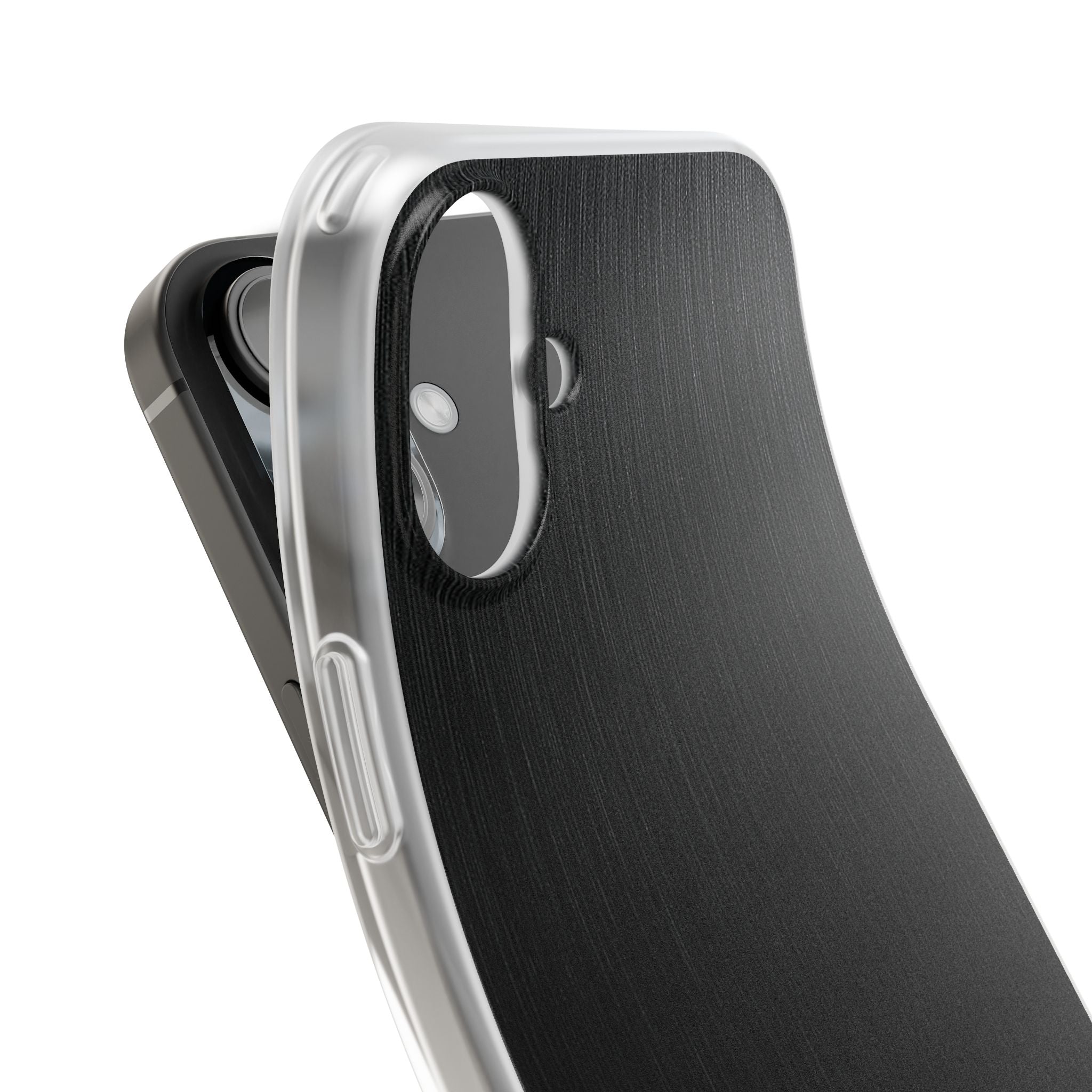 Black Lite Phone Case for iPhone - Brushed Obsidian Slate