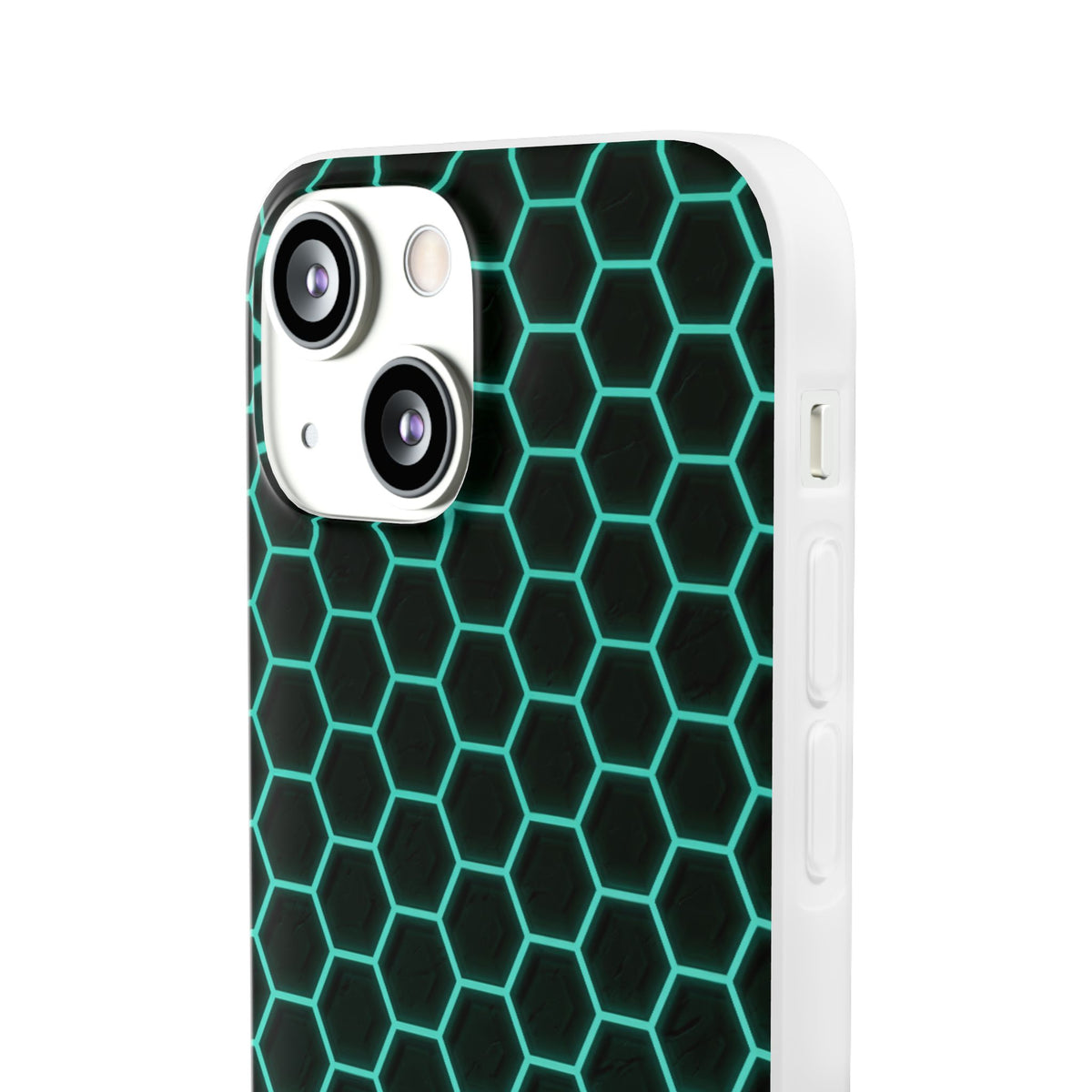 Neon Hex Spectrum · Lite Phone Case for iPhone ·  Teal