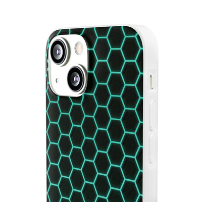Neon Hex Spectrum · Lite Phone Case for iPhone ·  Teal