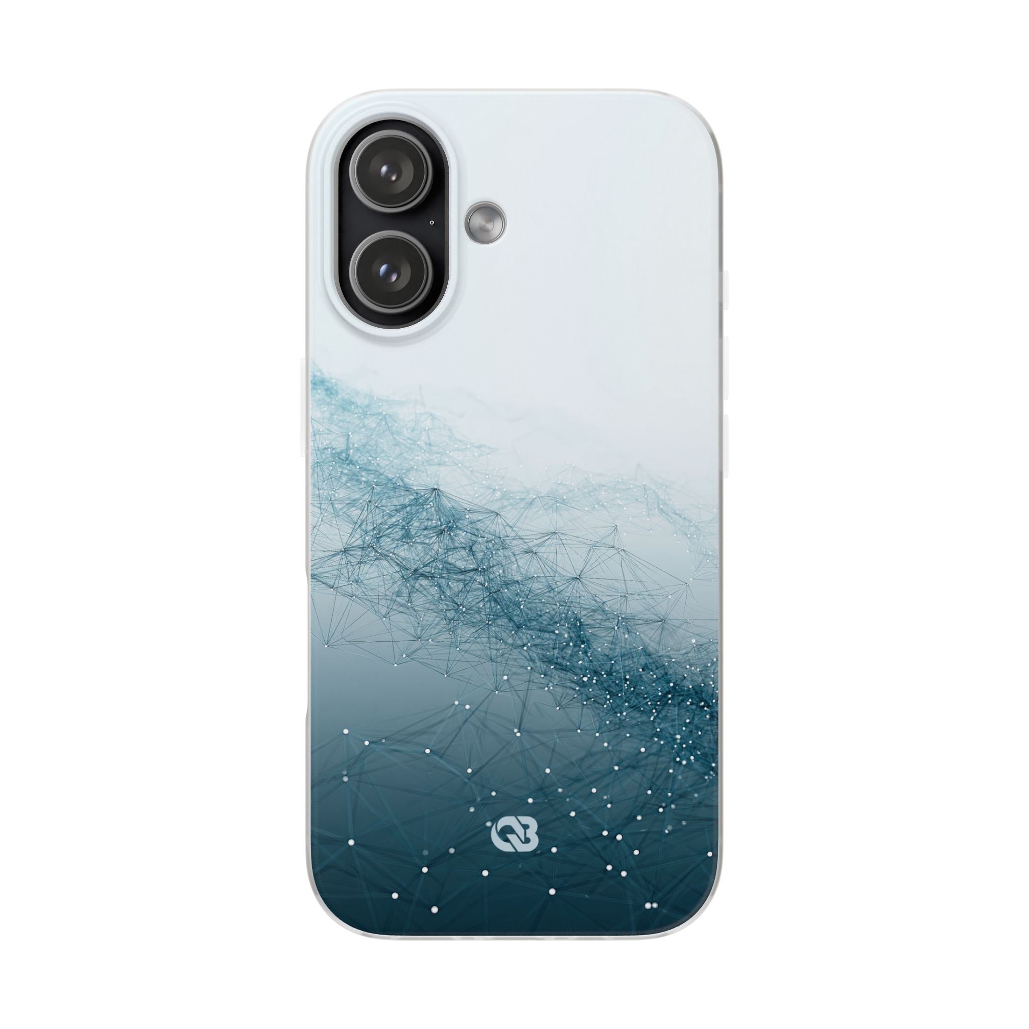 Teal Lite Phone Case for iPhone - Cyan Vector Lattice