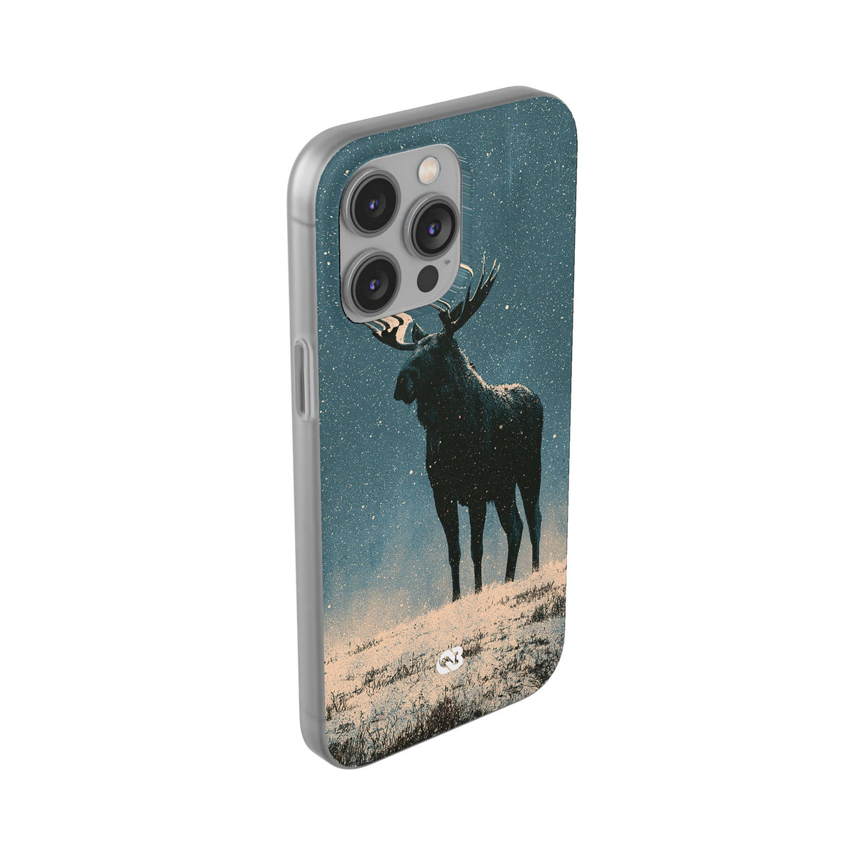 Nordic Boreal Moose · Lite Phone Case for iPhone ·  Blue