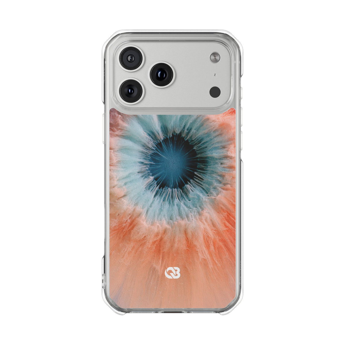 Radiant Aura Core · Clear Impact Magnetic Phone Case for iPhone · Orange