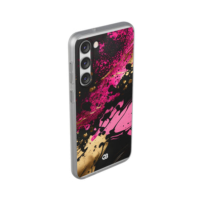 Magenta Liquid Gold · Soft Handyhülle für Samsung