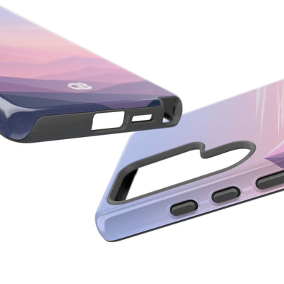 Purple Tough Phone Case for Samsung - Lavender Alpine Dawn