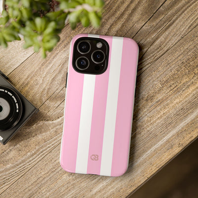 Soft Pink Stripe · Tough Coque de téléphone pour iPhone