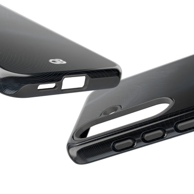 Black Tough Phone Case for Samsung - Obsidian Ridge Flux
