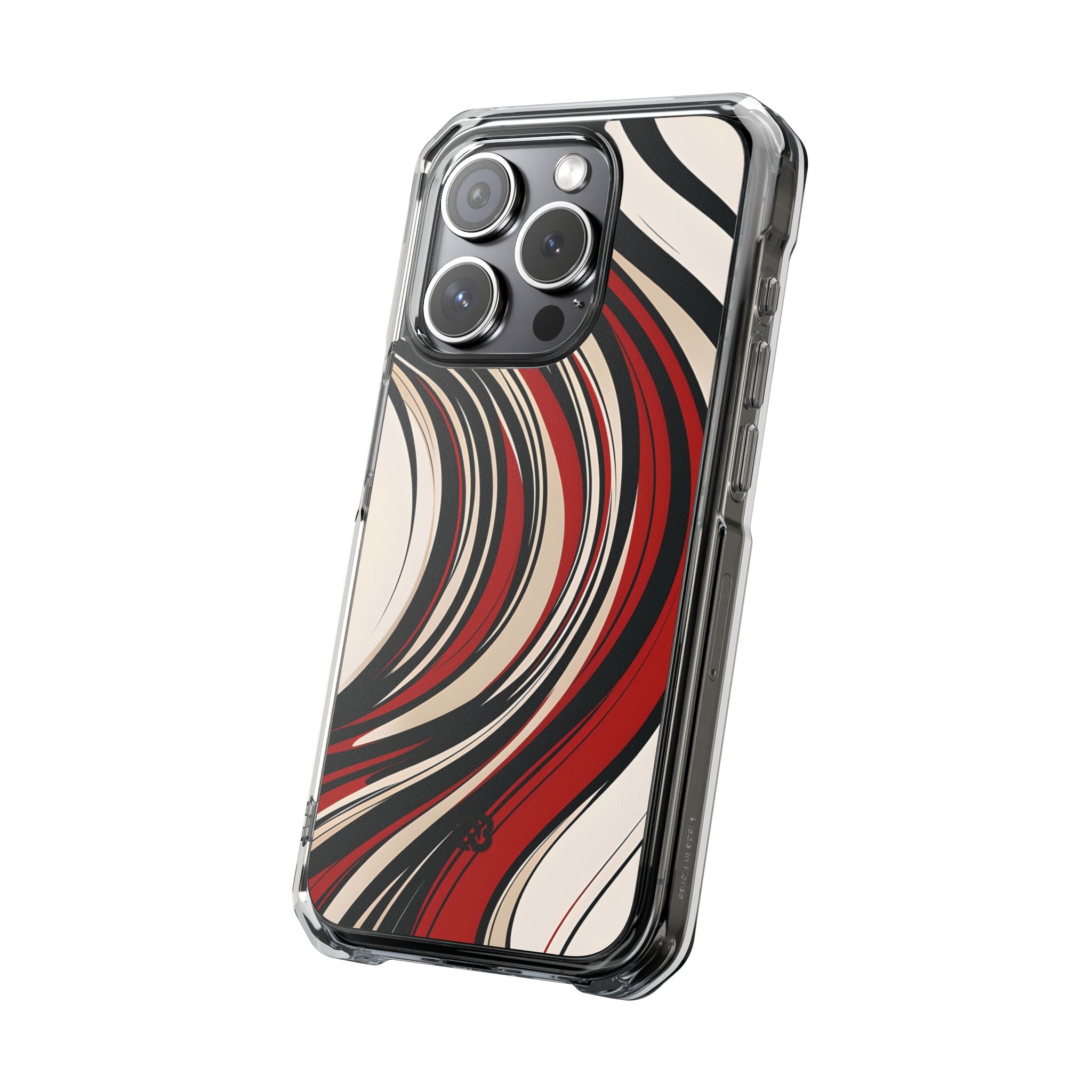 Karmesin Fluss Wellen · Impact Handyhülle für iPhone · Magsafe