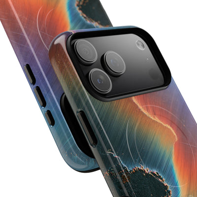 Prismatic Aura Shift · Tough 2.0 Magnetic Phone Case for iPhone · Blue