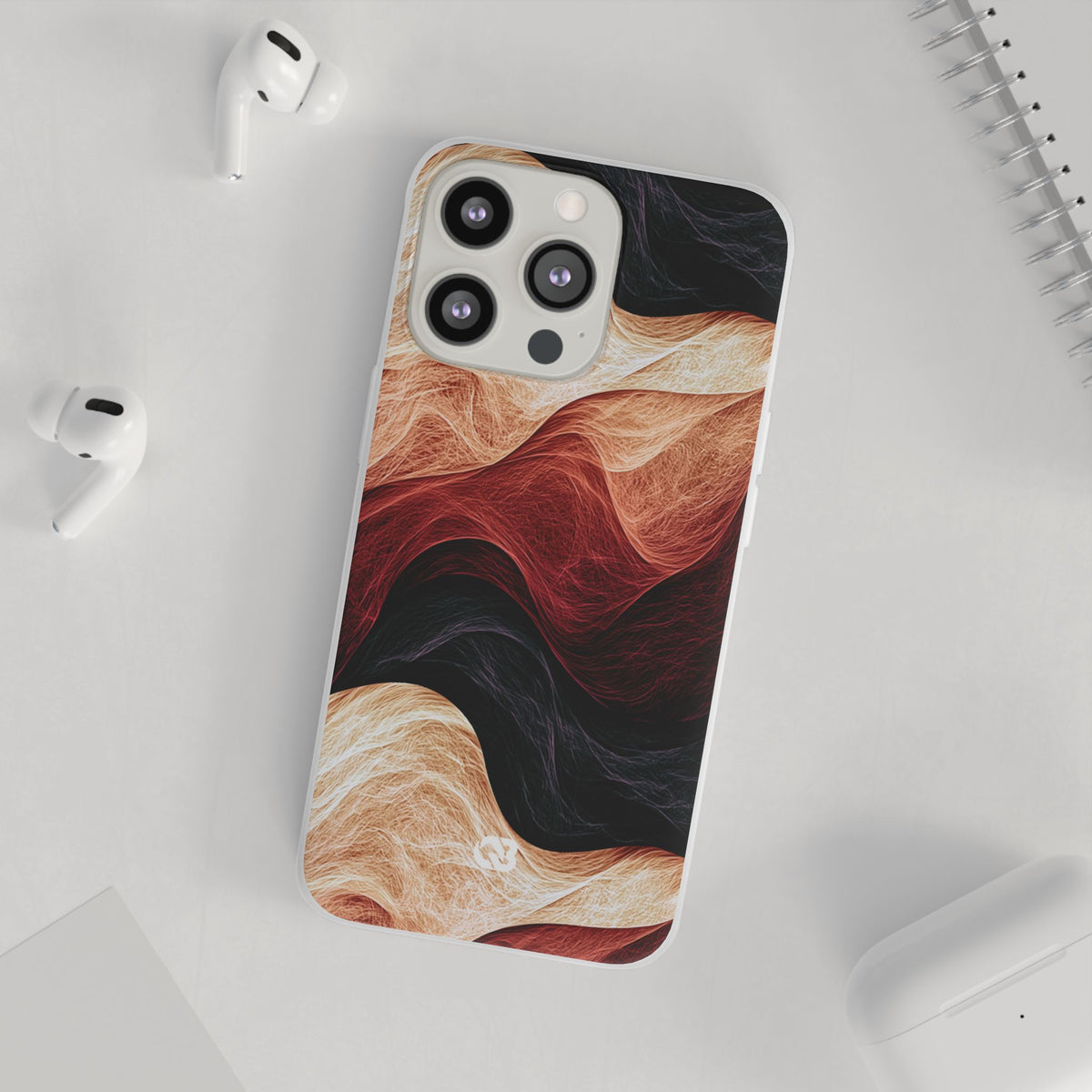 Ember Wave Dispersion · Lite Phone Case for iPhone ·  Red