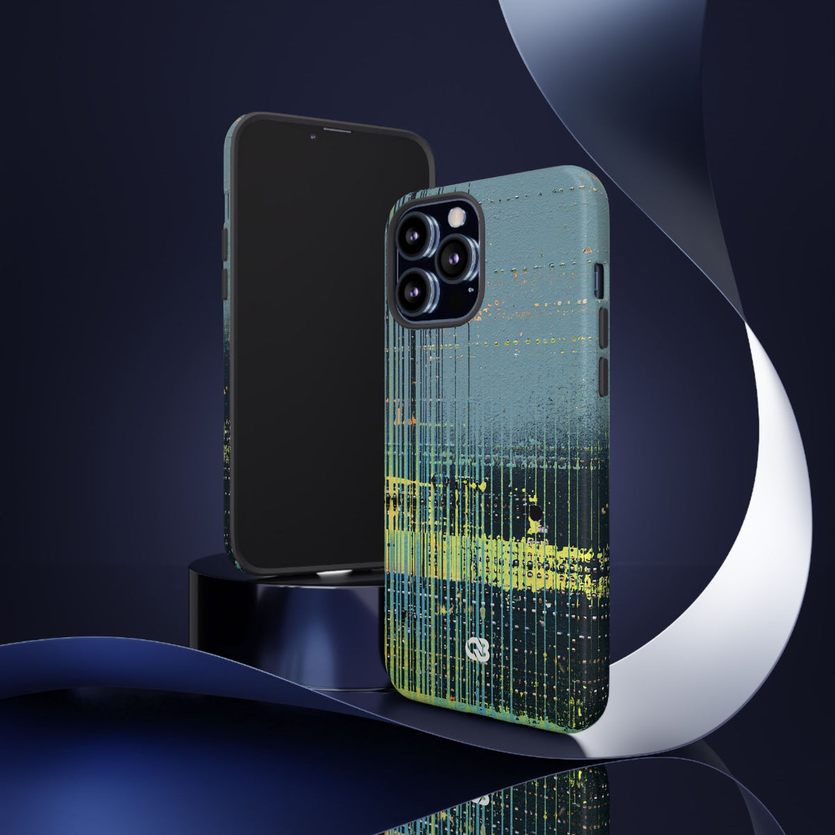 Acid Raster Circuit · Tough Phone Case for iPhone · Teal