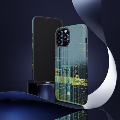 Acid Raster Circuit · Tough Phone Case for iPhone · Teal