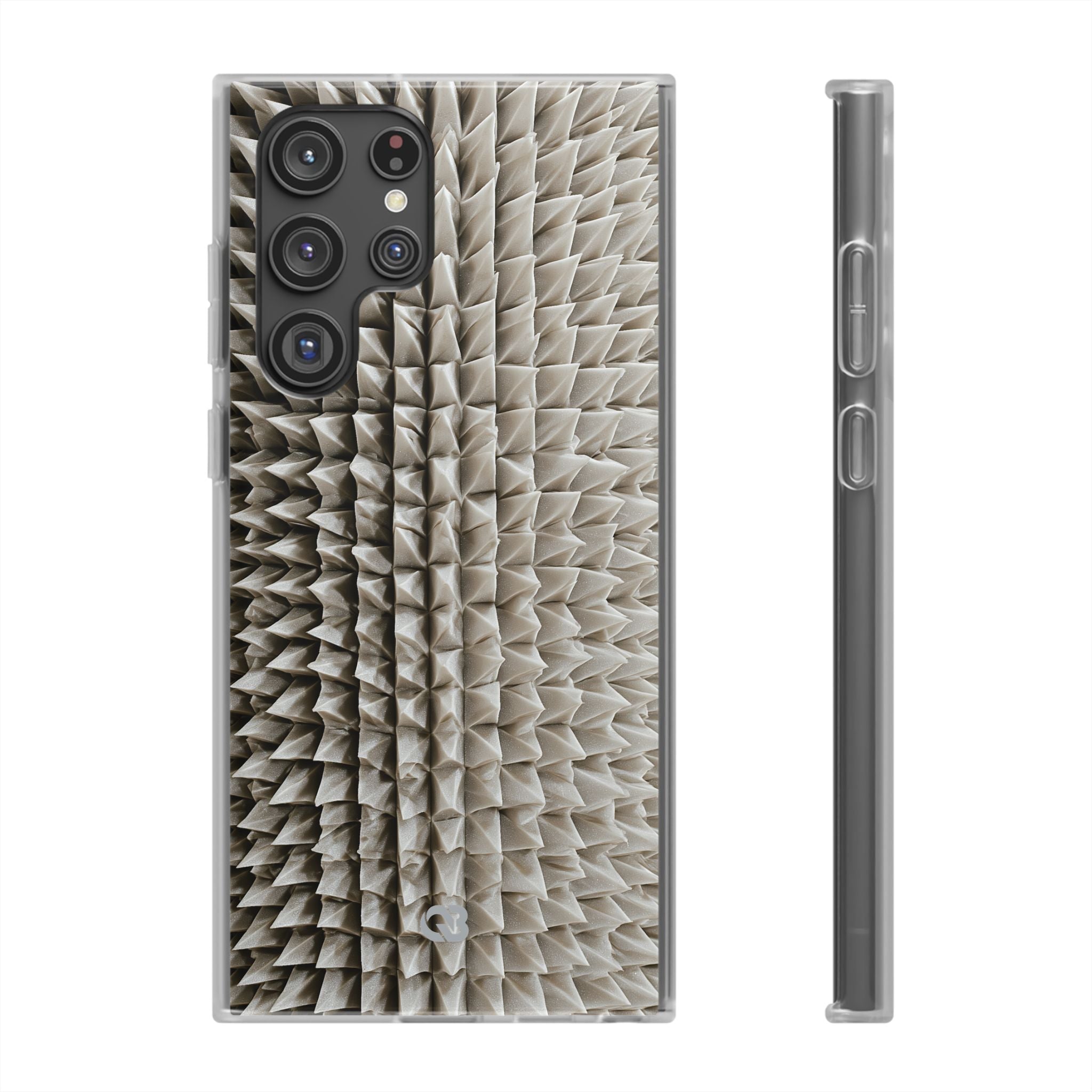 Beige Lite Phone Case for Samsung - Bone Spiked Grid