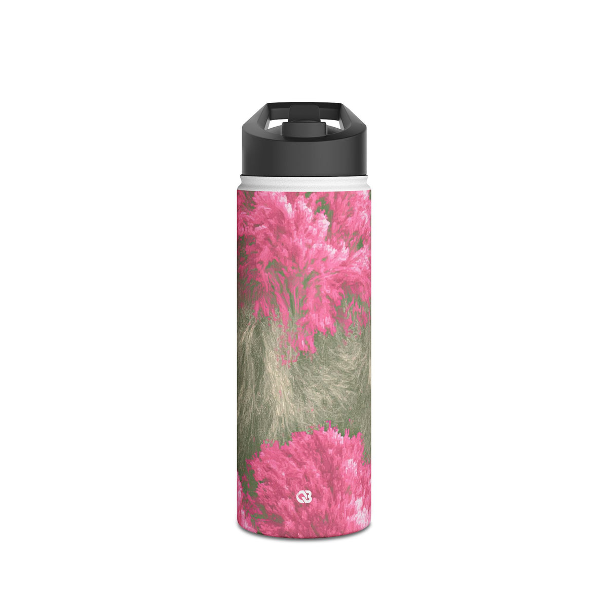 Digital Blossom · Insulated Water Bottle · Pink