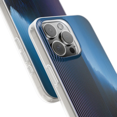 Blue Lite Phone Case for iPhone - Indigo Distortion Wave