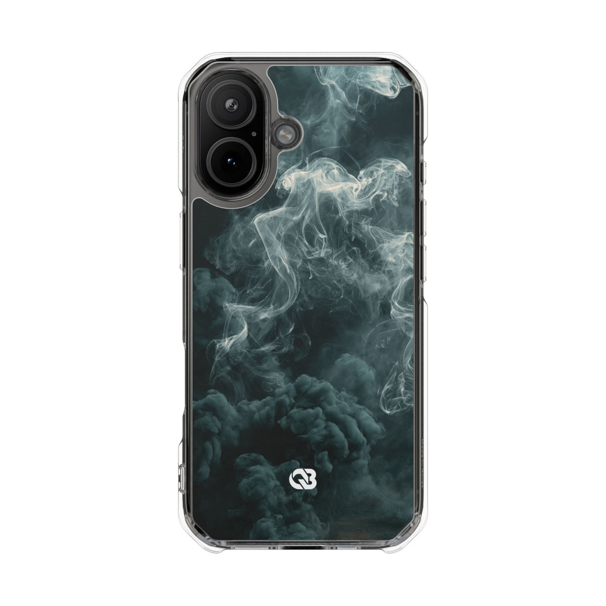 Luminescent Vapor Drift · Clear Impact Magnetic Phone Case for iPhone · Teal