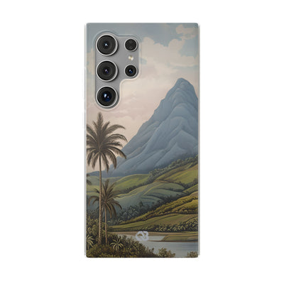Verdant Blue Summit · Soft Phone Case for Samsung