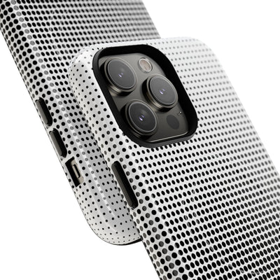 Black Tough 2.0 Magsafe Phone Case for iPhone - Obsidian Halftone Flux