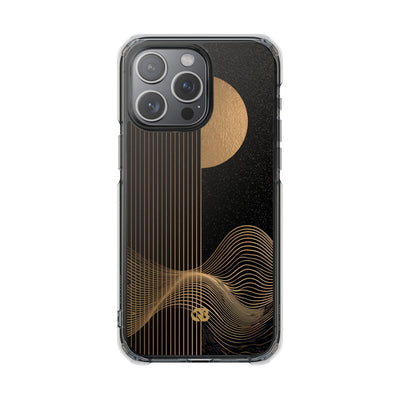 Gold Impact MagSafe Phone Case for iPhone - Gilded Obsidian Dunes