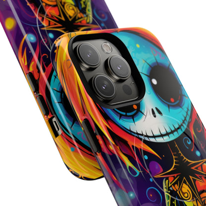 Blue Skull Swirl iPhone 14 Pro Max Case - Tough+ - CASE•BOB