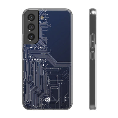 Blue Lite Phone Case for Samsung - Cobalt Data Stream
