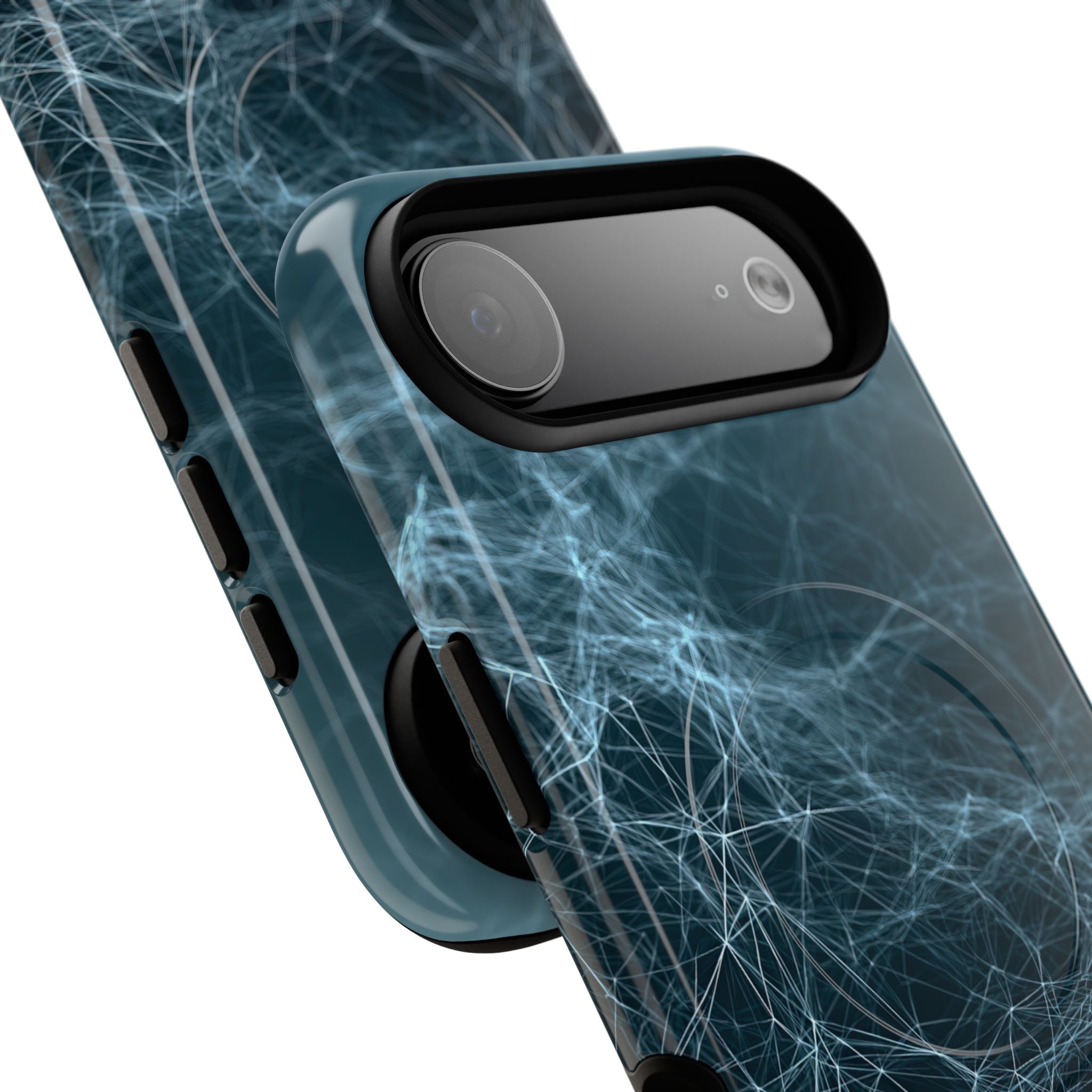 Teal Tough 2.0 Magsafe Phone Case for iPhone - Arctic Neural Mesh