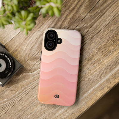Blush Horizon Waves · Tough Phone Case for iPhone · Pink