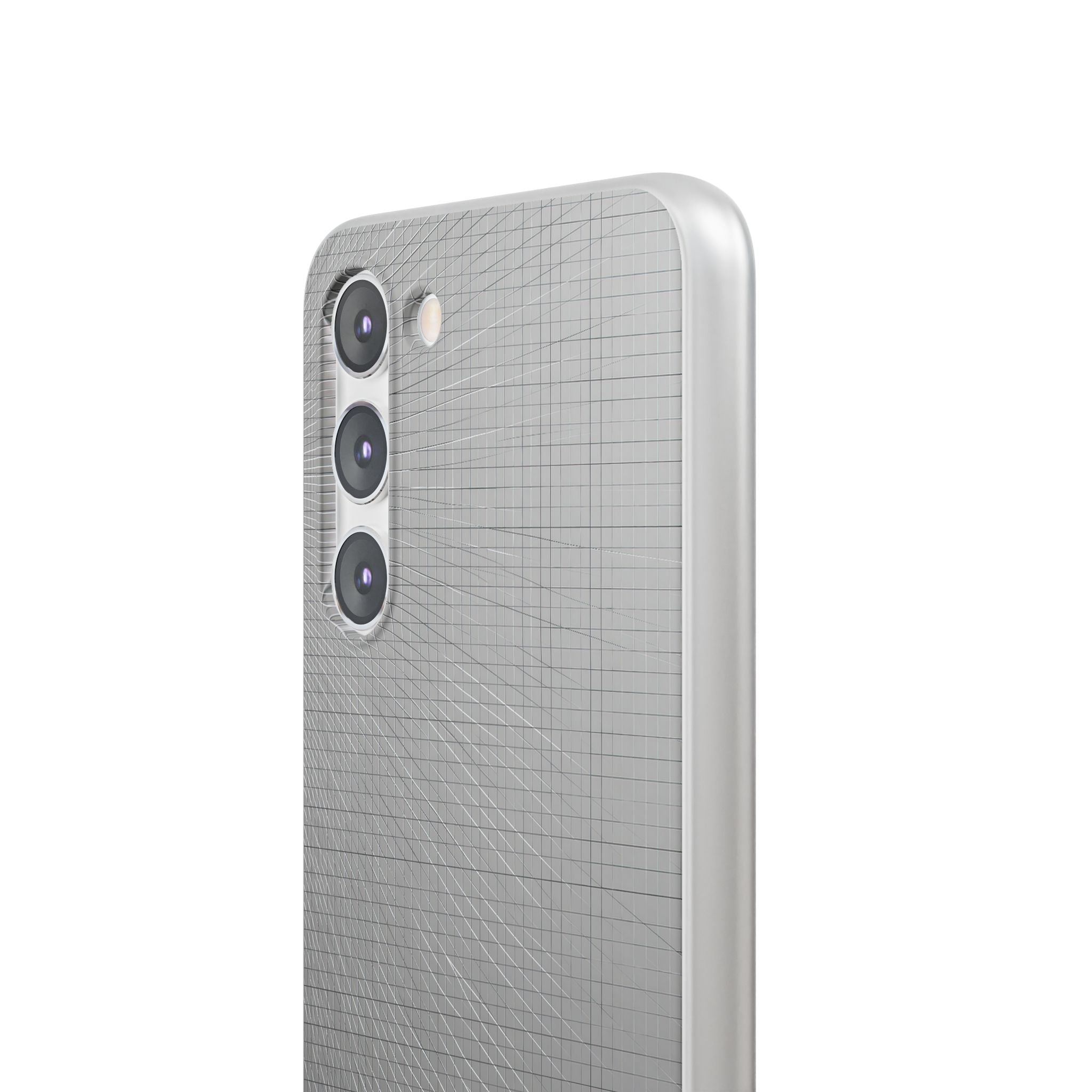Grey Lite Phone Case for Samsung - Chrome Mesh Warp