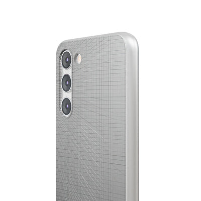 Grey Lite Phone Case for Samsung - Chrome Mesh Warp