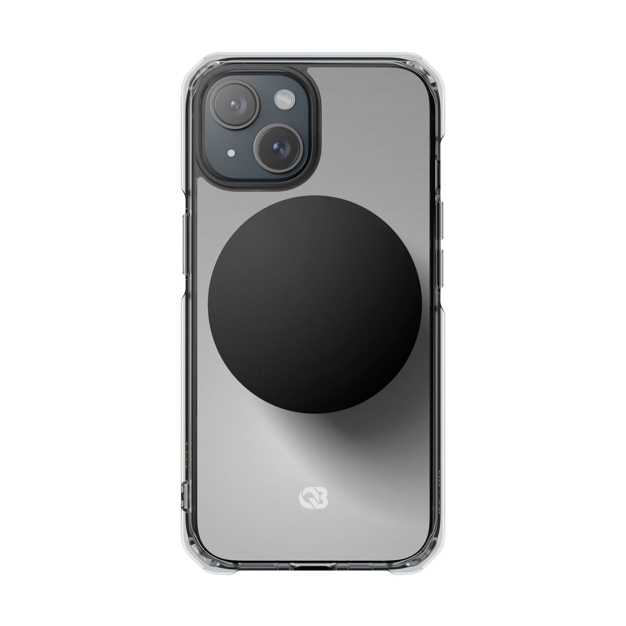 Grey Impact MagSafe Phone Case for iPhone - Matte Onyx Sphere