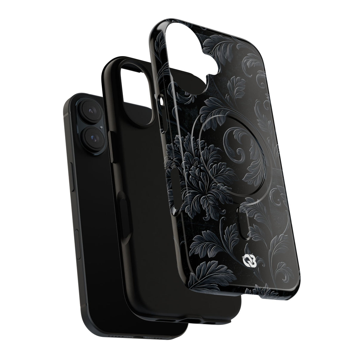 Obsidian Damask · Tough 2.0 Magnetic Phone Case for iPhone · Black