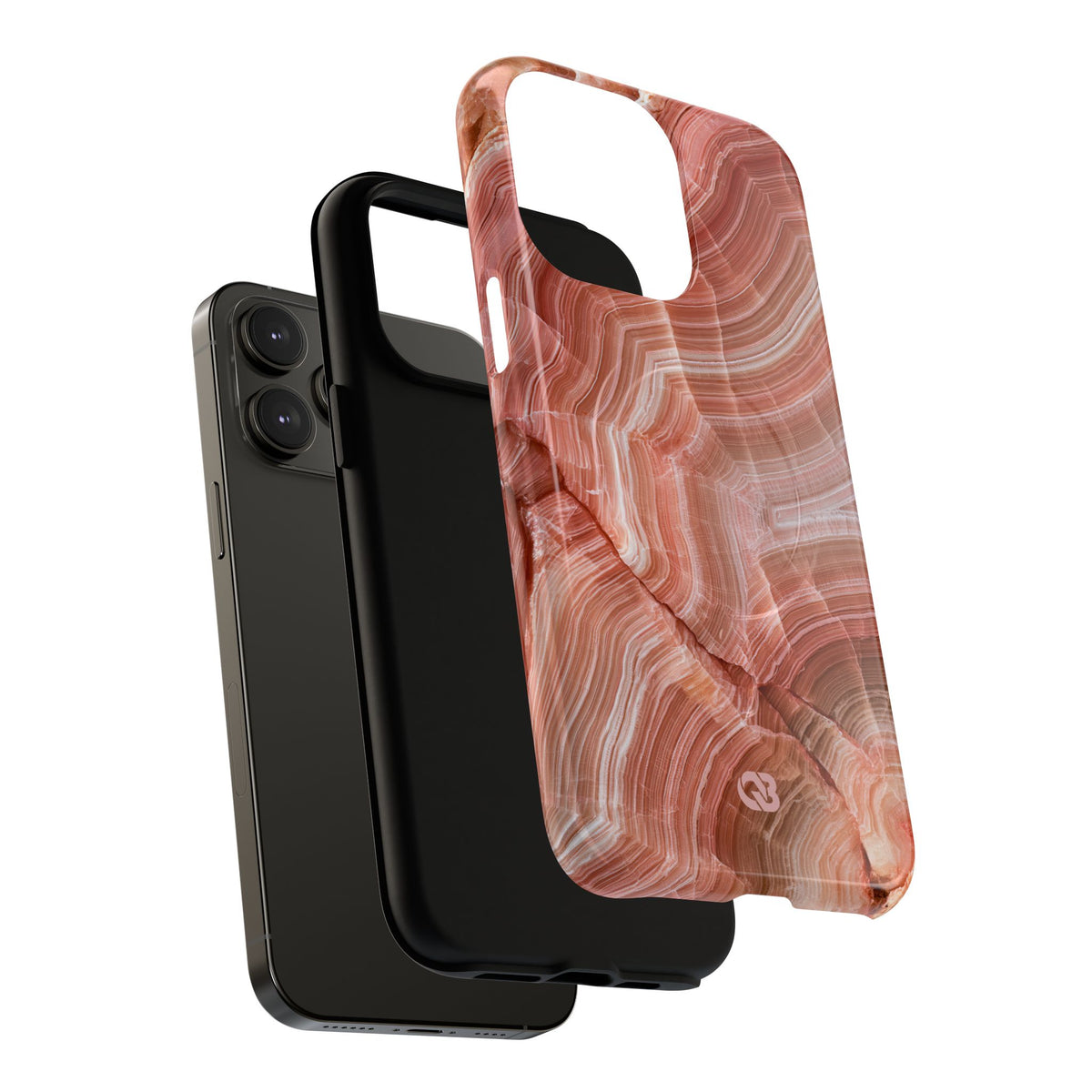 Blushing Rose Strata · Tough 2.0 Magnetic Phone Case for iPhone · Pink
