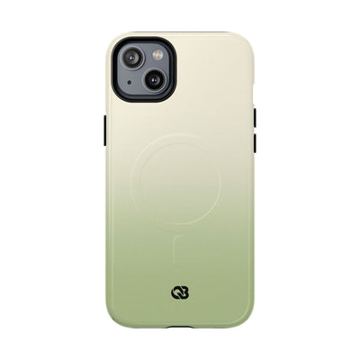 Green Tough 2.0 Magsafe Phone Case for iPhone - Bone Sage Fade