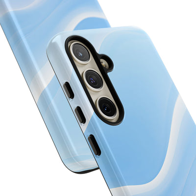 Blue Tough Phone Case for Samsung - Glacial Blue Silk