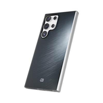 Grey Lite Phone Case for Samsung - Charcoal Brushed Steel