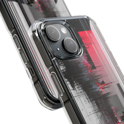 Black Impact MagSafe Phone Case for iPhone - Crimson Data Leak