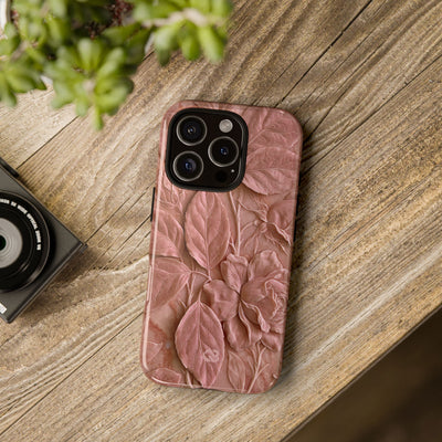 Blush Rose Relief · Tough Phone Case for iPhone · Pink