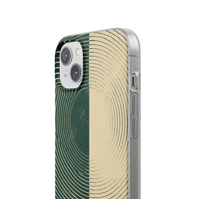 Green Lite Phone Case for iPhone - Evergreen Split Grain